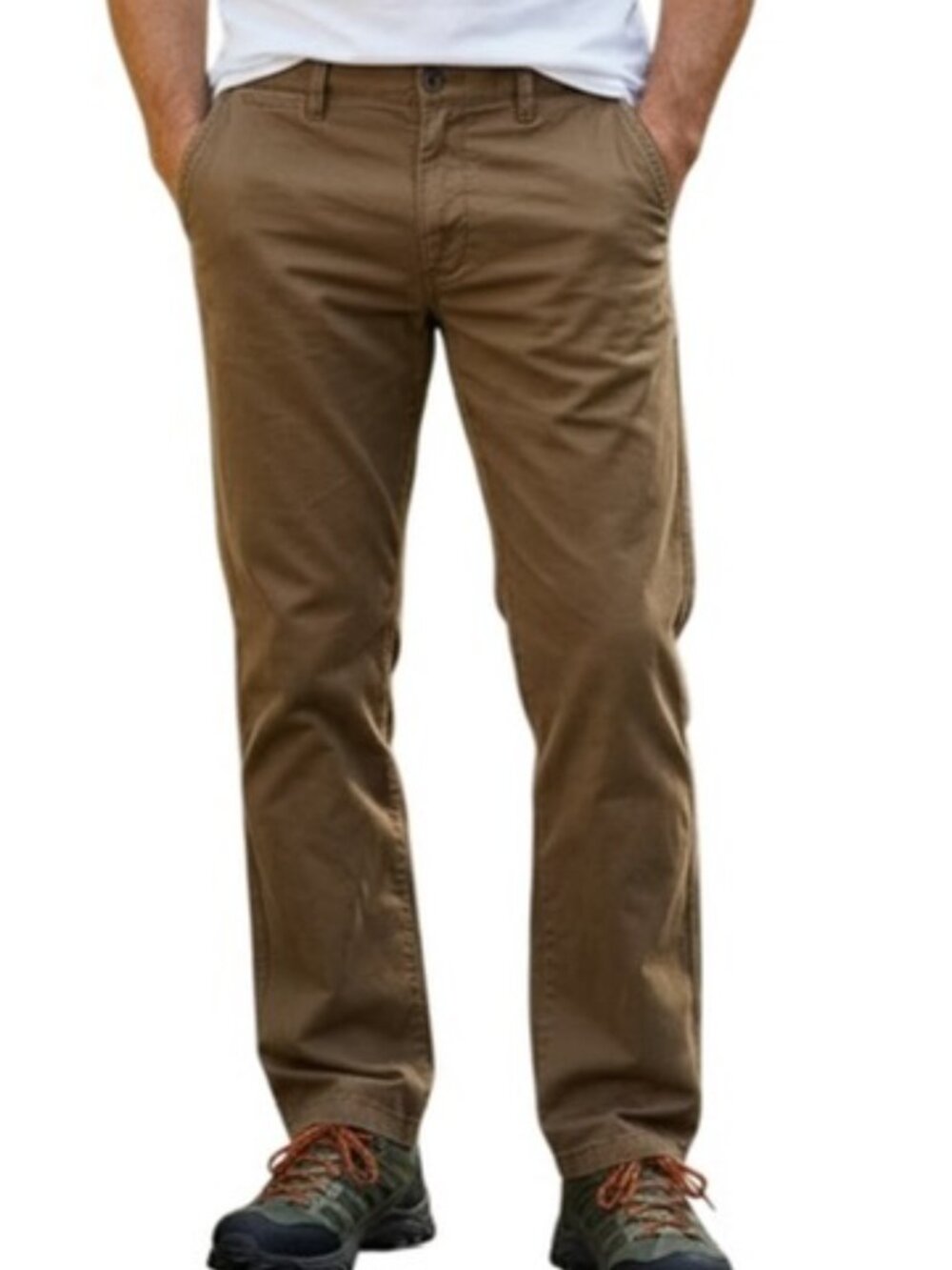 Old Navy Broken-In Straight Chino Pants Men's 32x30 Toasty Brown Cotton Khakis